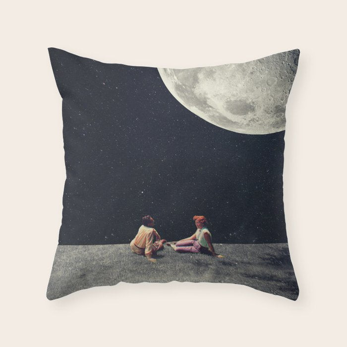 I Gave You the Moon for a Smile Throw Pillow Gallery Image 1