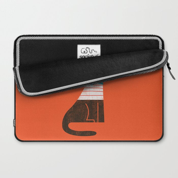 Fitz - Preppy cat Laptop Sleeve Gallery Image 2