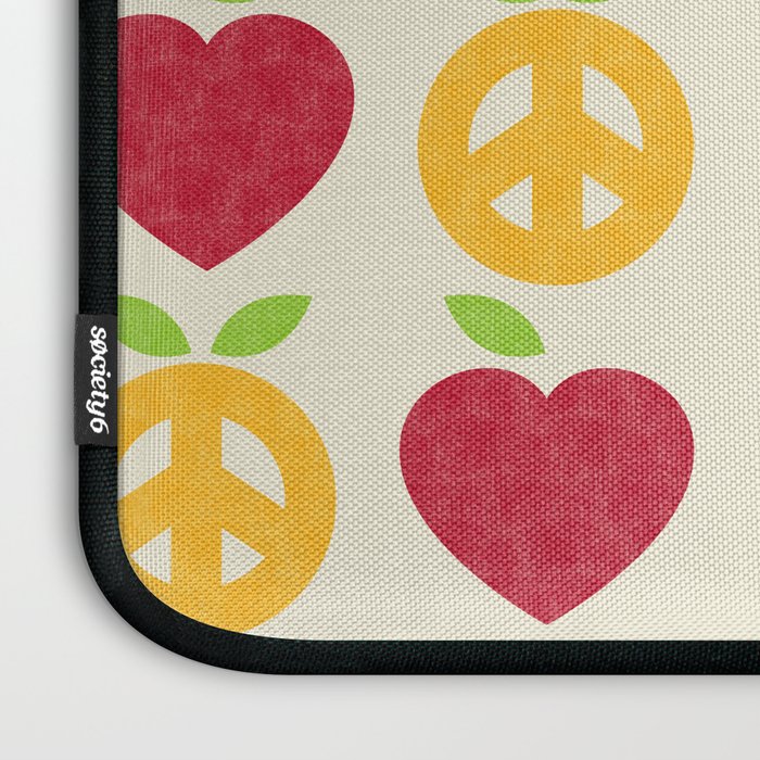 Apple and Orange - Love and Peace Laptop Sleeve Gallery Image 3