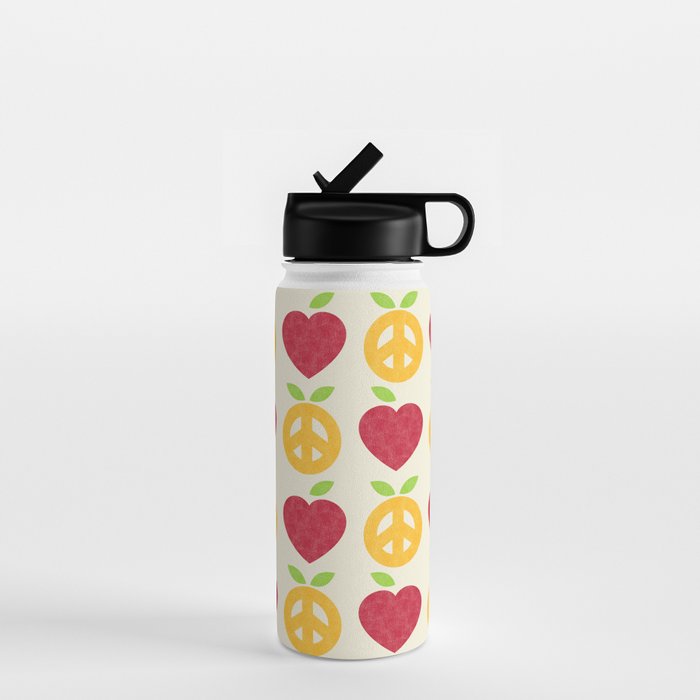 Apple and Orange - Love and Peace Water Bottle Gallery Image 1