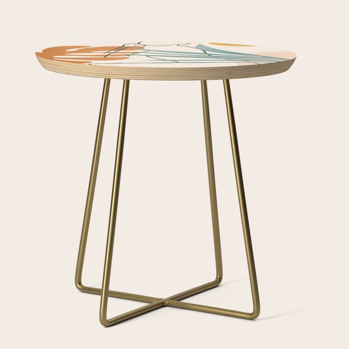 Minimal Line in Nature III Side Table Gallery Image 1