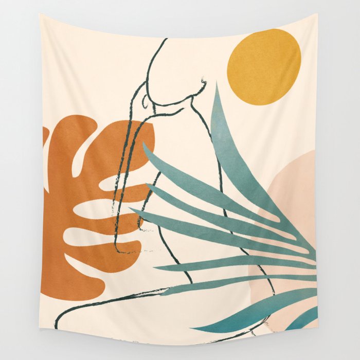 Minimal Line in Nature III Wall Tapestry Gallery Image 4