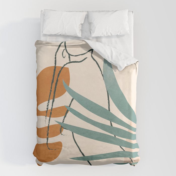 Minimal Line in Nature III Duvet Cover Gallery Image 1