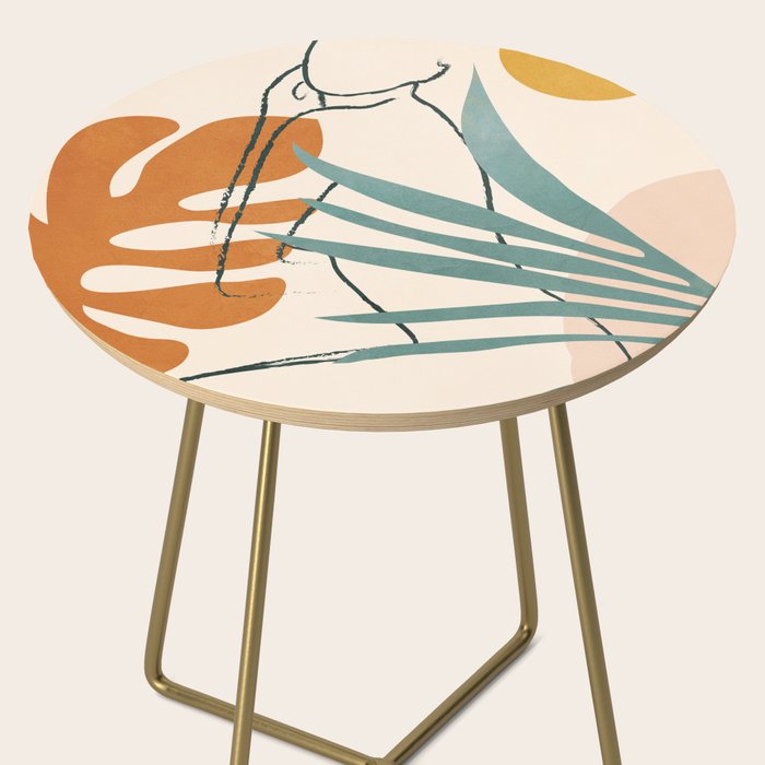 Minimal Line in Nature III Side Table Gallery Image 2
