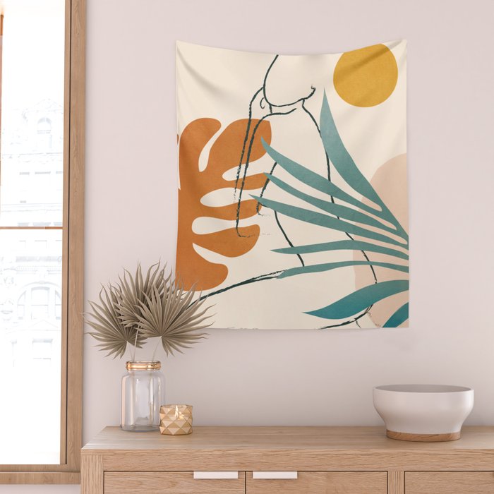 Minimal Line in Nature III Wall Tapestry Gallery Image 2
