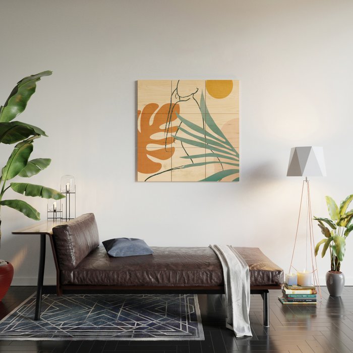 Minimal Line in Nature III Wood Wall Art Gallery Image 2