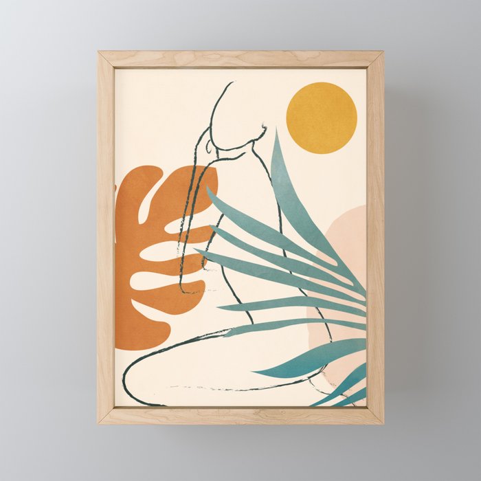 Minimal Line in Nature III Mini Art Print Gallery Image 1