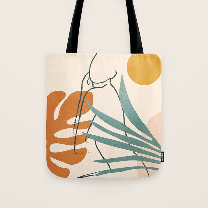 Minimal Line in Nature III Tote Bag Gallery Image 1