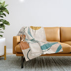 Minimal Line in Nature III Throw Blanket Gallery Image 1