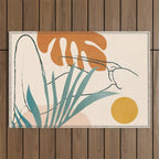 Minimal Line in Nature III Outdoor Rug Gallery Image 1