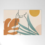 Minimal Line in Nature III Welcome Mat Gallery Image 1