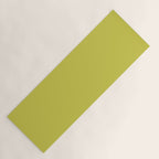 Cyber lime colour pattern  Yoga Mat Gallery Image 1