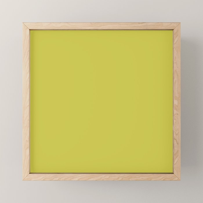 Cyber lime colour pattern  Mini Art Print Gallery Image 1