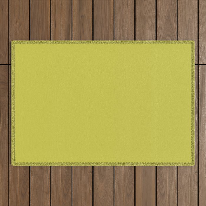 Cyber lime colour pattern  Outdoor Rug Gallery Image 1