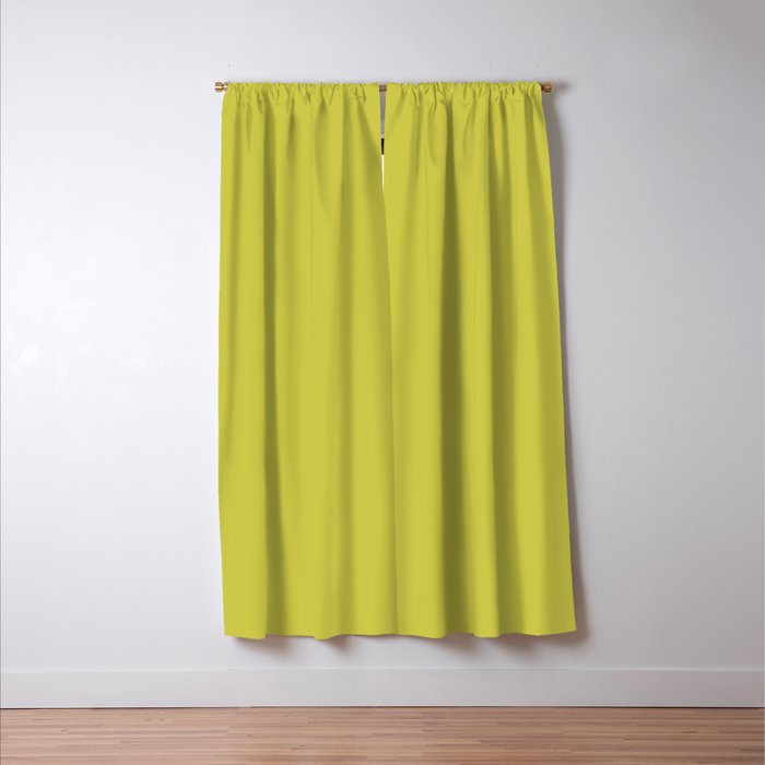 Cyber lime colour pattern  Window Curtain Gallery Image 3