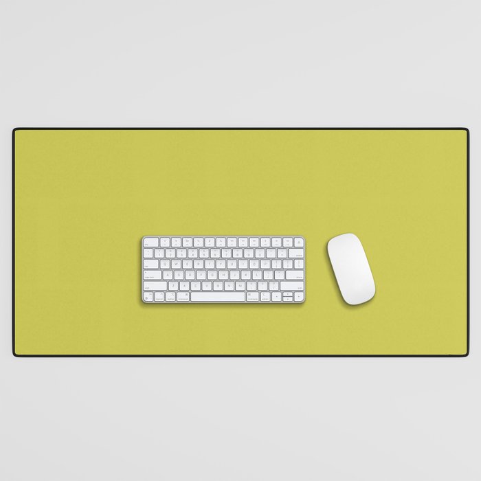 Cyber lime colour pattern  Desk Mat Gallery Image 1