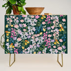 Wildflower Field on Pine Grove - Pink, Orange, Blue, & Purple Credenza Gallery Image 1