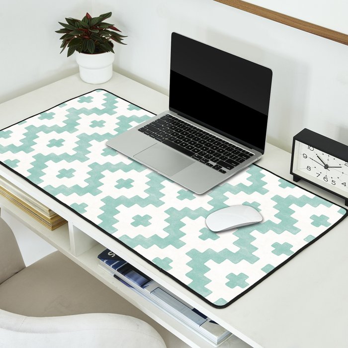 Taos - Turquoise  Desk Mat Gallery Image 2