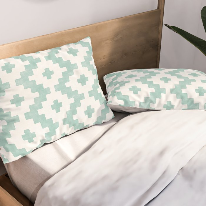 Taos - Turquoise  Pillow Sham Gallery Image 2