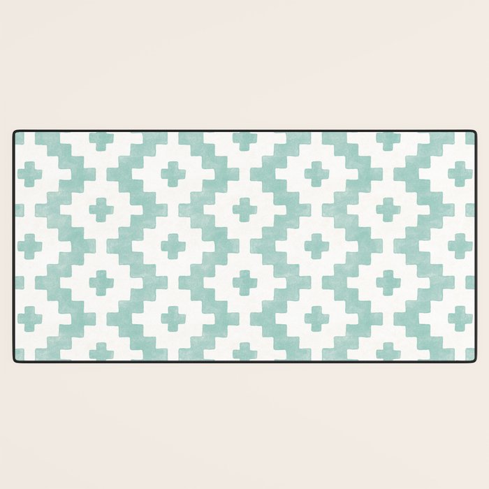 Taos - Turquoise  Desk Mat Gallery Image 3