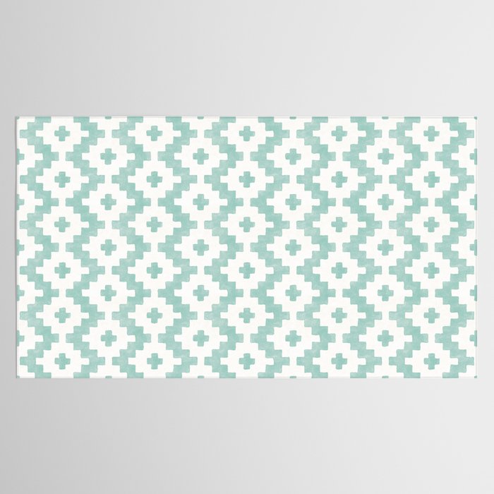 Taos - Turquoise  Tablecloth Gallery Image 2