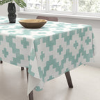 Taos - Turquoise  Tablecloth Gallery Image 3