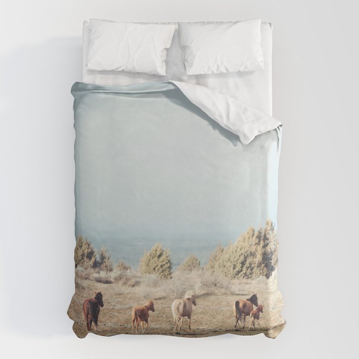 Oregon Wilderness Horses Duvet Cover Gallery Image 6