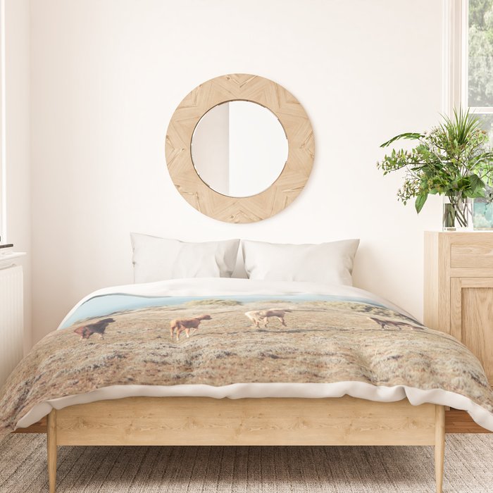 Oregon Wilderness Horses Duvet Cover Gallery Image 3