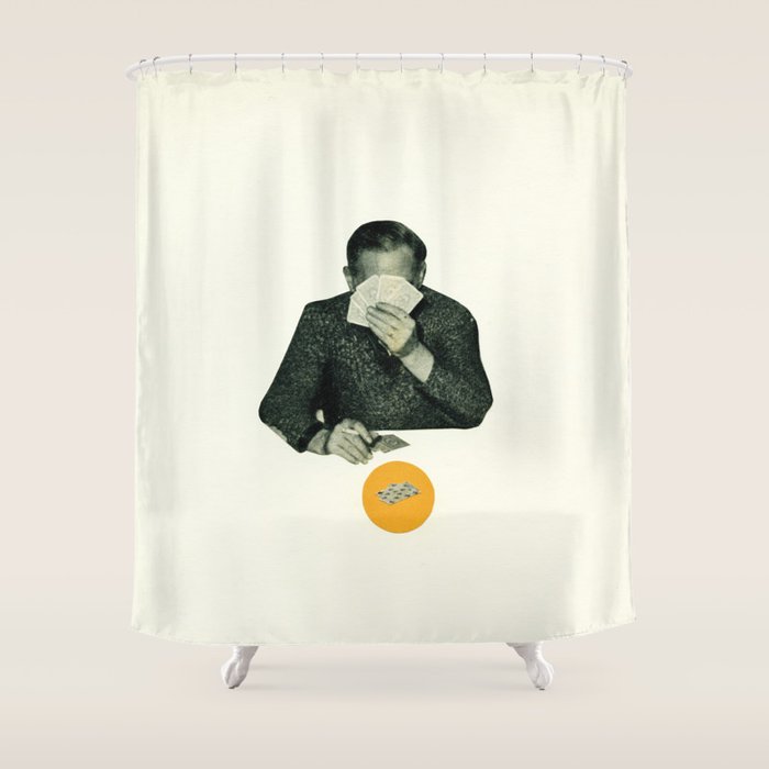 Poker Face Shower Curtain Gallery Image 1