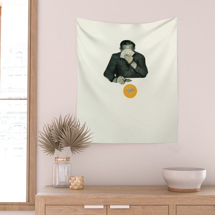 Poker Face Wall Tapestry Gallery Image 2