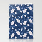 Rabbits and Flowers 003 Stationery Card Gallery Image 2