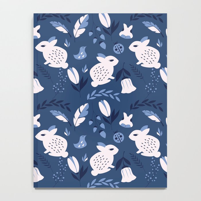 Rabbits and Flowers 003 Notebook Gallery Image 4