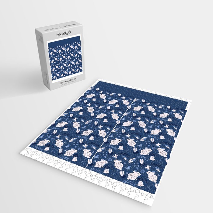 Rabbits and Flowers 003 Jigsaw Puzzle Gallery Image 2