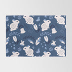 Rabbits and Flowers 003 Rug Gallery Image 2