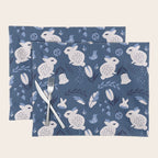 Rabbits and Flowers 003 Placemat Gallery Image 1