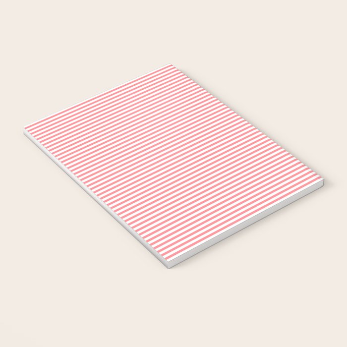 Pink Stripes Ultra Fine Stripe Narrow Pinstripe Pattern Notebook Gallery Image 3