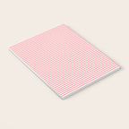 Pink Stripes Ultra Fine Stripe Narrow Pinstripe Pattern Notebook Gallery Image 3