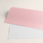 Pink Stripes Ultra Fine Stripe Narrow Pinstripe Pattern Wrapping Paper Gallery Image 2