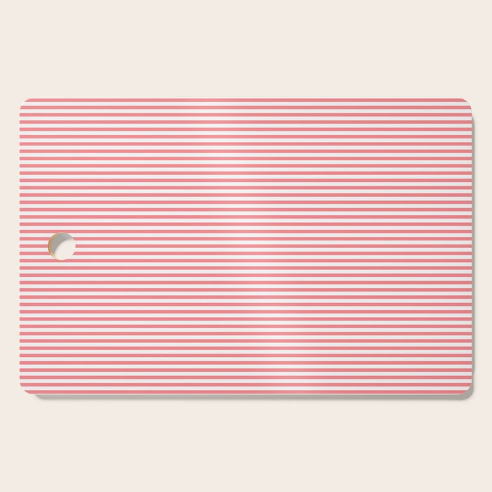 Pink Stripes Ultra Fine Stripe Narrow Pinstripe Pattern Cutting Board Gallery Image 1