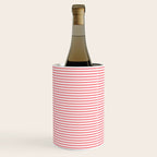 Pink Stripes Ultra Fine Stripe Narrow Pinstripe Pattern Wine Chiller Gallery Image 3