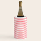 Pink Stripes Ultra Fine Stripe Narrow Pinstripe Pattern Wine Chiller Gallery Image 2