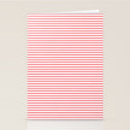 Pink Stripes Ultra Fine Stripe Narrow Pinstripe Pattern Stationery Card Gallery Image 2