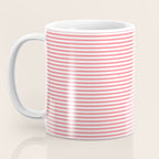 Pink Stripes Ultra Fine Stripe Narrow Pinstripe Pattern Coffee Mug Gallery Image 3