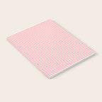 Pink Stripes Ultra Fine Stripe Narrow Pinstripe Pattern Notebook Gallery Image 2