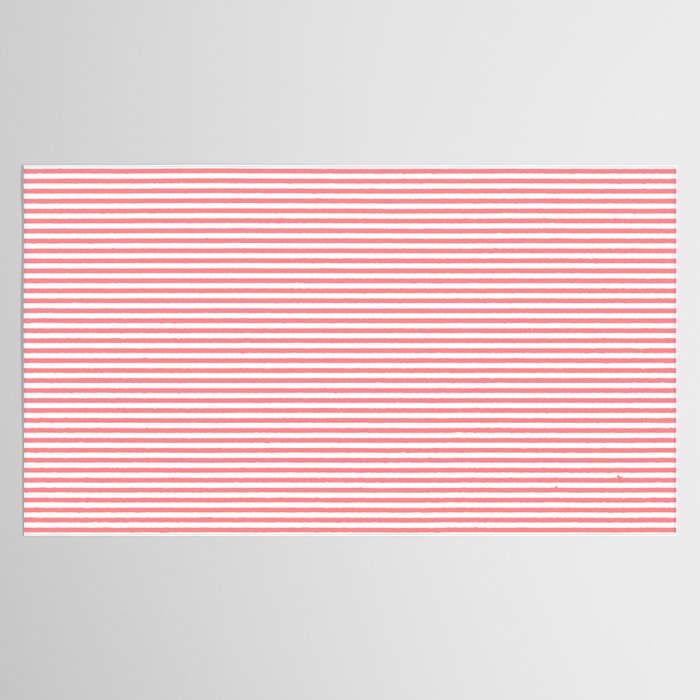 Pink Stripes Ultra Fine Stripe Narrow Pinstripe Pattern Tablecloth Gallery Image 2