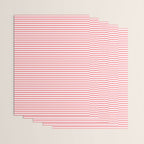 Pink Stripes Ultra Fine Stripe Narrow Pinstripe Pattern Wrapping Paper Gallery Image 3