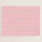 Pink Stripes Ultra Fine Stripe Narrow Pinstripe Pattern Jigsaw Puzzle Gallery Image 1