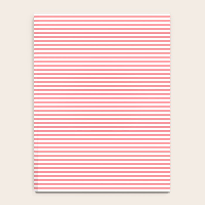 Pink Stripes Ultra Fine Stripe Narrow Pinstripe Pattern Notebook Gallery Image 4