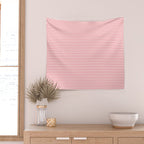 Pink Stripes Ultra Fine Stripe Narrow Pinstripe Pattern Wall Tapestry Gallery Image 2