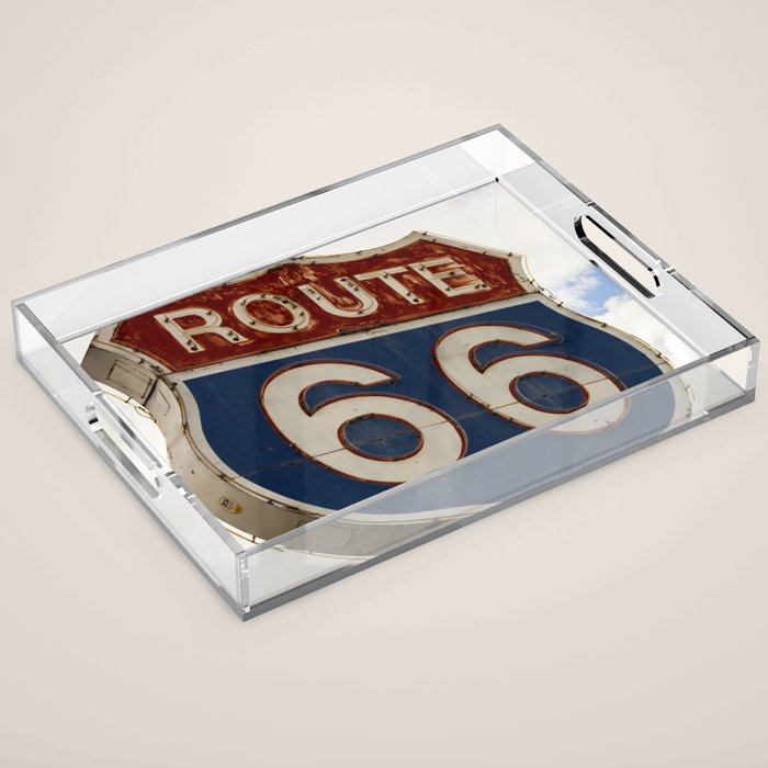 U.S. Route 66  Acrylic Tray Gallery Image 1